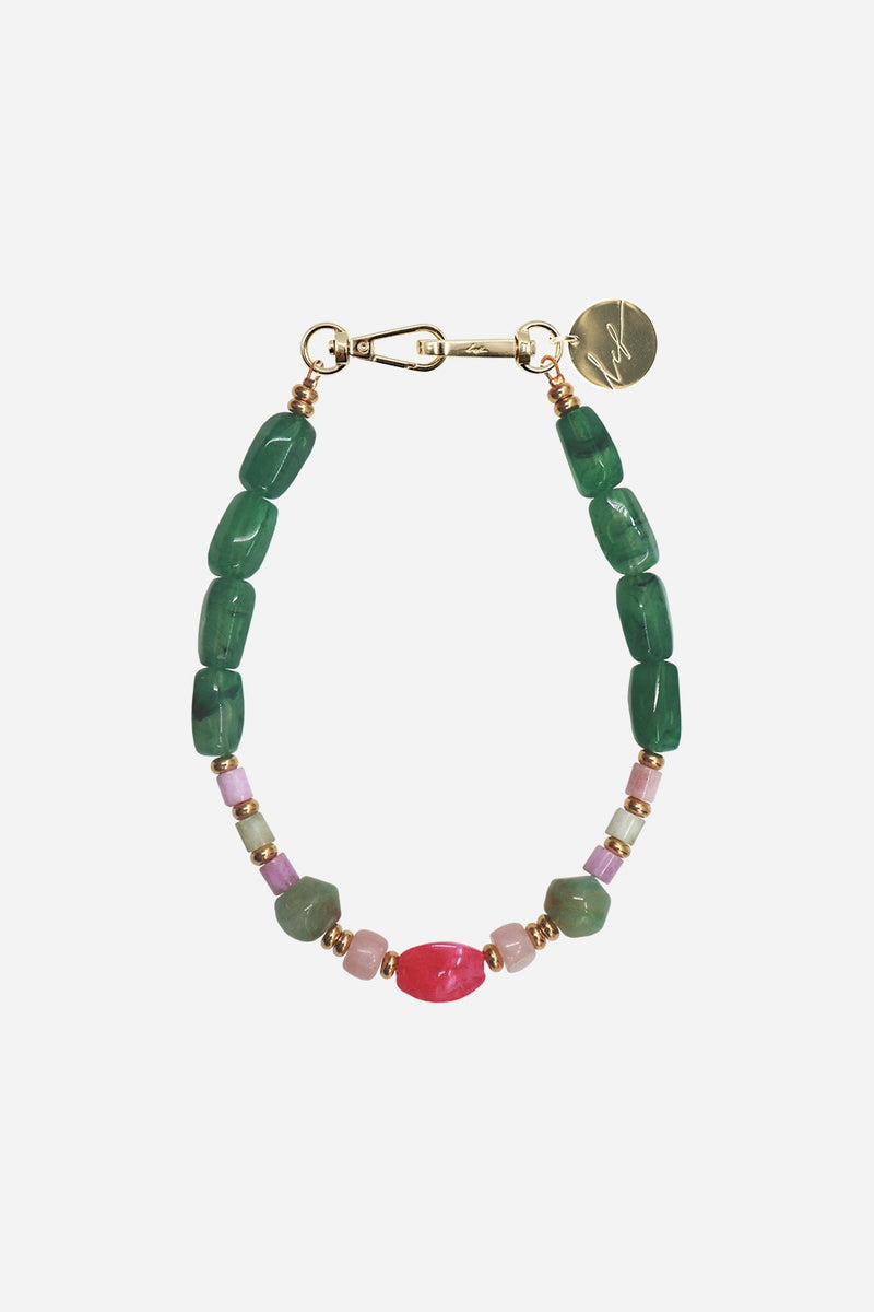 Chaine Courte Divya Vert 40 Cm