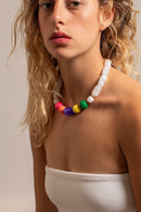 Chaine Courte Neva Multicolore 40 Cm