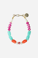 Chaine Courte Angela Bleu 40 Cm