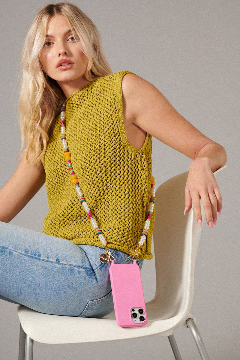 Chaine Longue Jody Multicolore 120 Cm