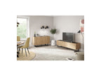 Opera - TV Unit - Oak Effect and Black Marble Imitation