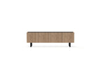 Opera - TV Unit - Oak Effect and Black Marble Imitation