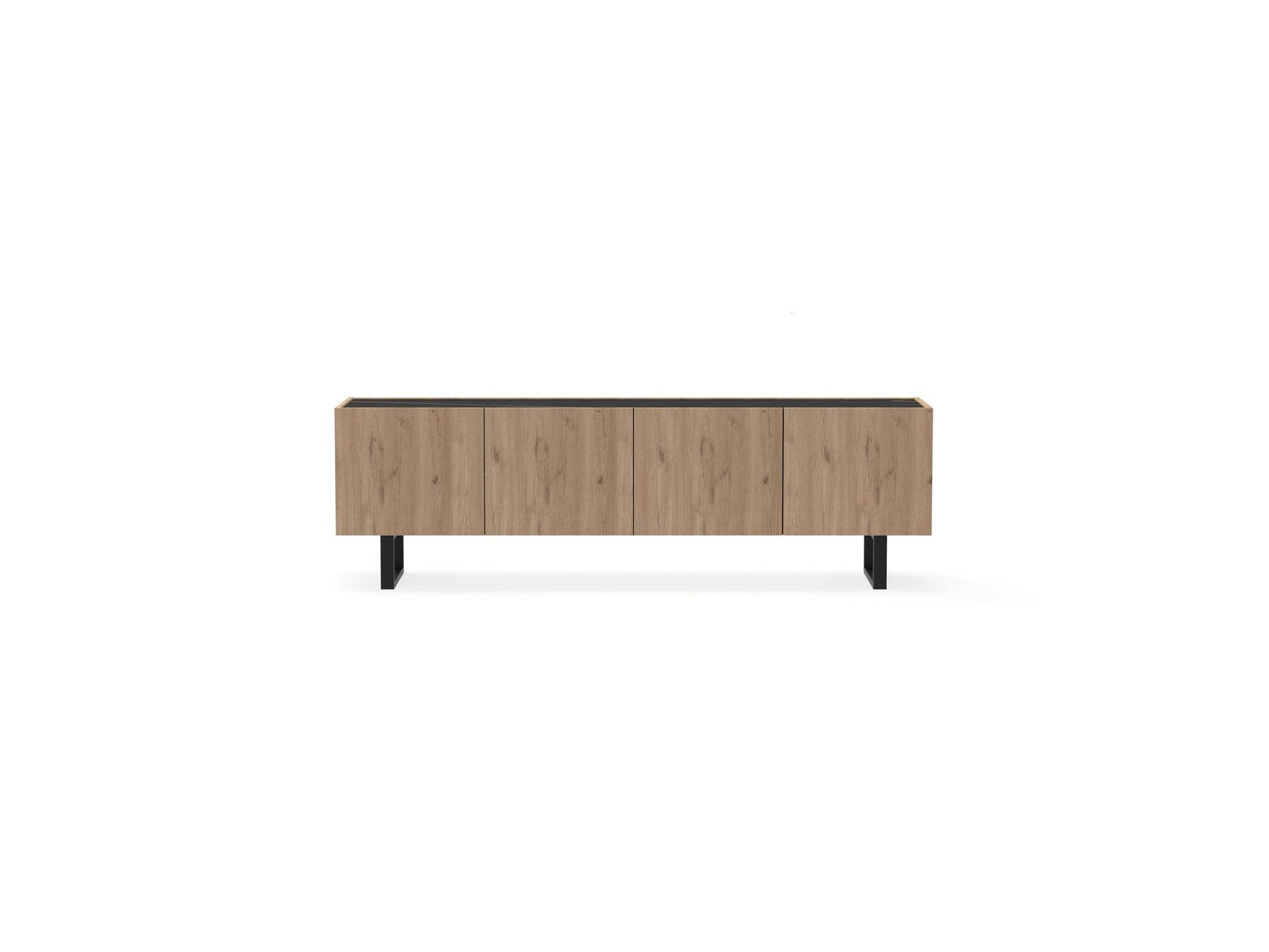 Opera - TV Unit - Oak Effect and Black Marble Imitation