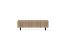 TV Unit - Opera - Oak Effect And Black Marble Imitation