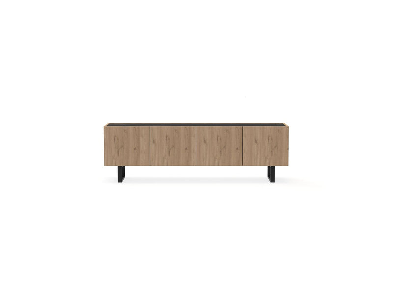 TV Unit - Opera - Oak Effect And Black Marble Imitation
