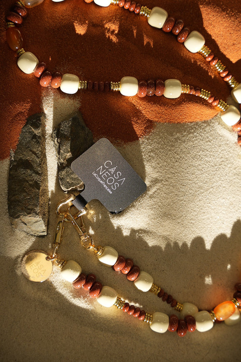 Chaine Longue Casaneos Beige 120 Cm