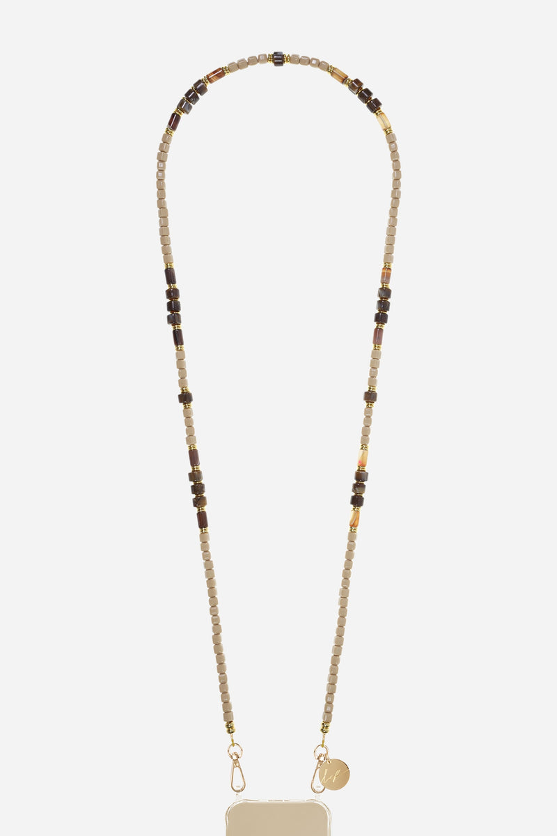 Chaine Longue Clara Beige 120 Cm