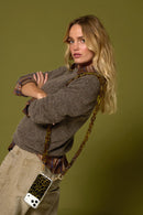 Chaine Longue Emmy Kaki 120 Cm