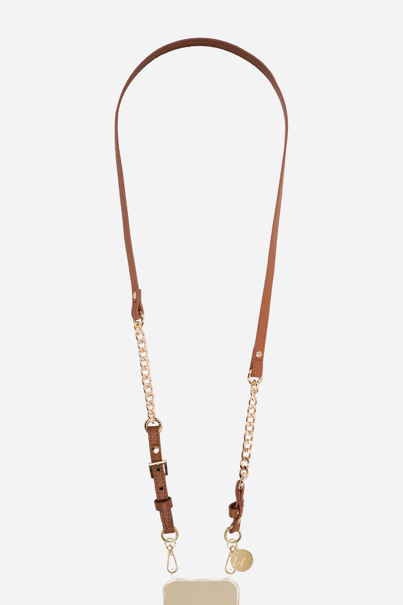 Chaine Longue Brooke Camel 120 Cm