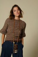 Chaine Longue Brooke Camel 120 Cm