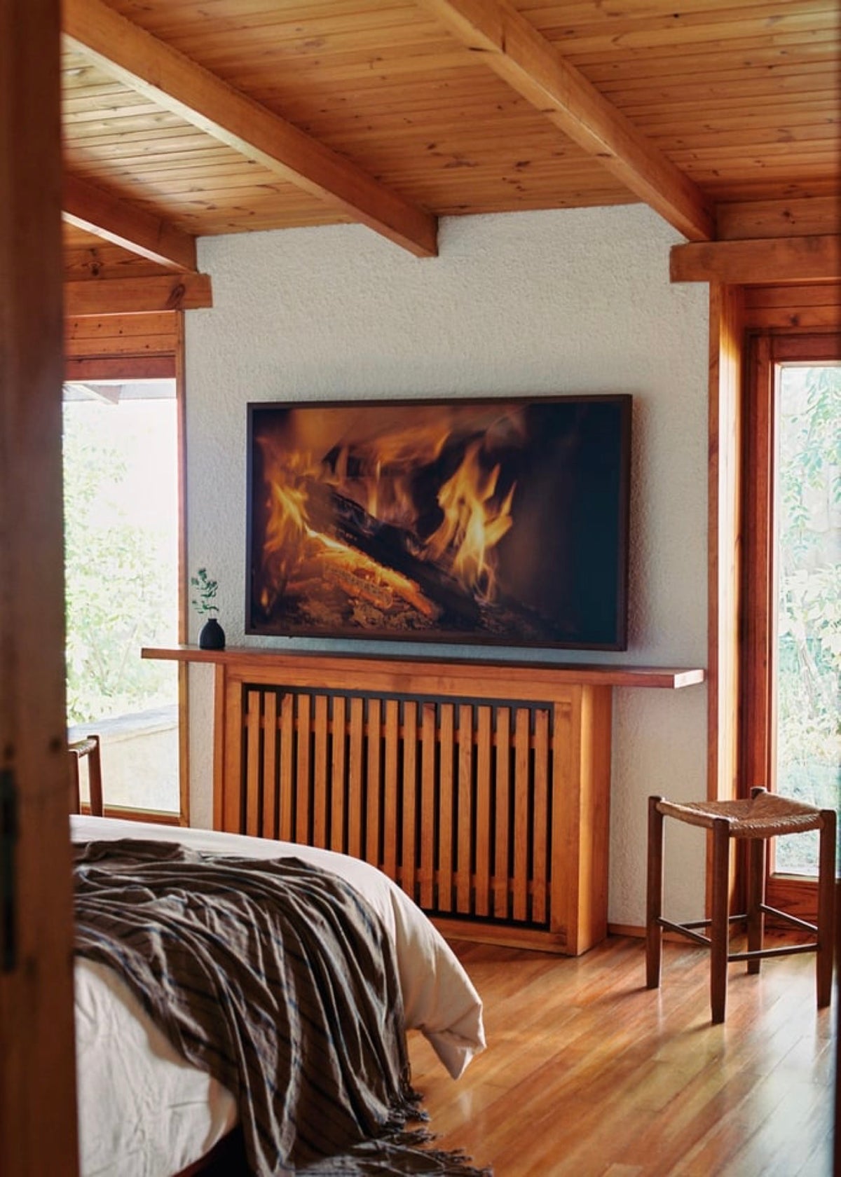 Tv Art Matte - Televisor Smart Tv Qled 4K Con Pantalla Antirreflejos Y Galería De Arte - Madera Oscura