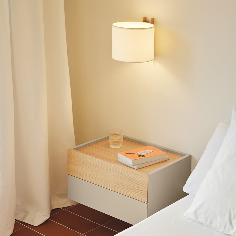 Otto - Table De Chevet Murale - Sable & Chêne