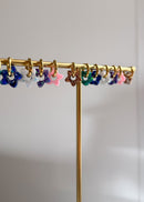 Pendientes aro tiare - noche estrellada