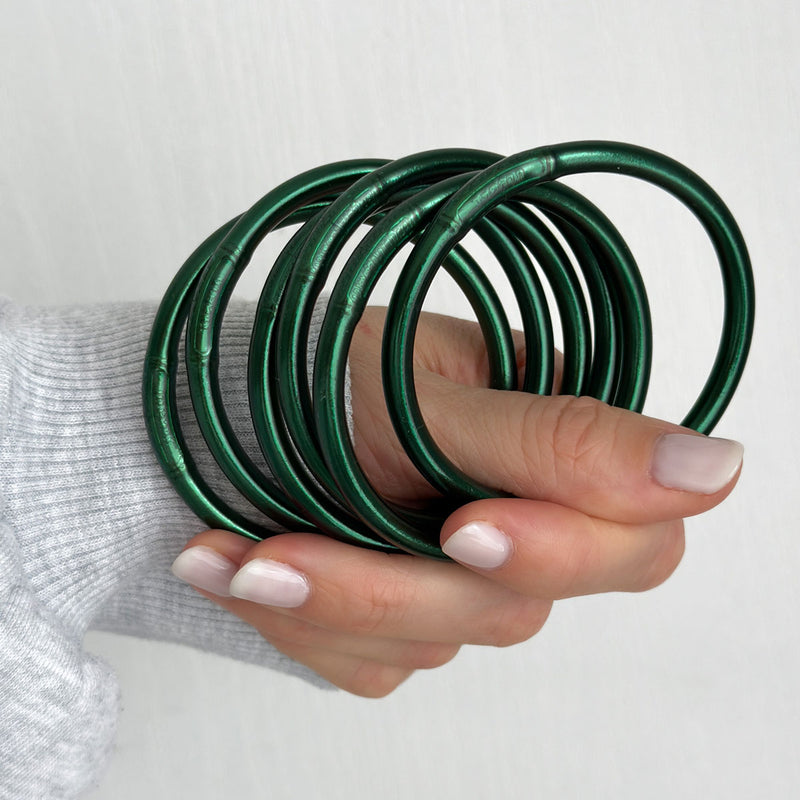 Brazalete budista - verde imperial