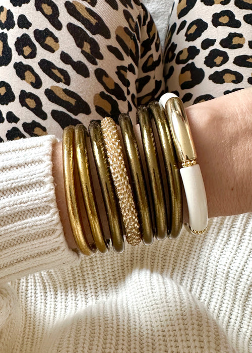 Jonc bouddhiste - bronze