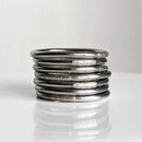 Jonc bouddhiste - antique silver