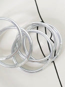 Jonc bouddhiste - antique silver