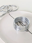 Jonc bouddhiste - antique silver