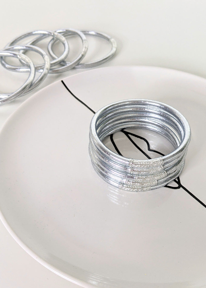 Brazalete budista - plata