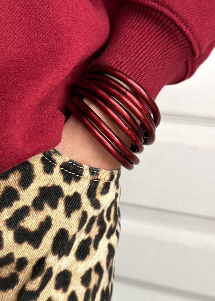 Brazalete budista - rojo cabaret