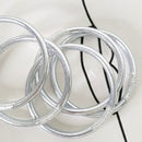 Brazalete budista trenzado - plata