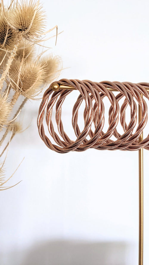 Brazalete budista retorcido - champán