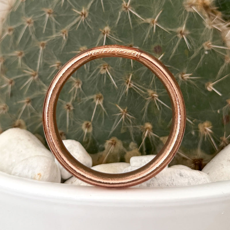 Brazalete budista plano 12mm - champagne