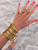 Buddhist ring - light gold