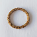 Nepalese bracelet #1 (white, black and gold)