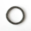 Pulsera nepalí #47 (plata antigua)