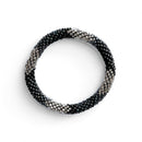 Nepalese bracelet #63 (black and silver)