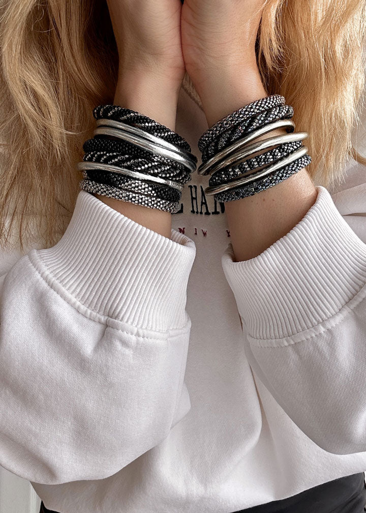 Nepalese bracelet #64 (silver)