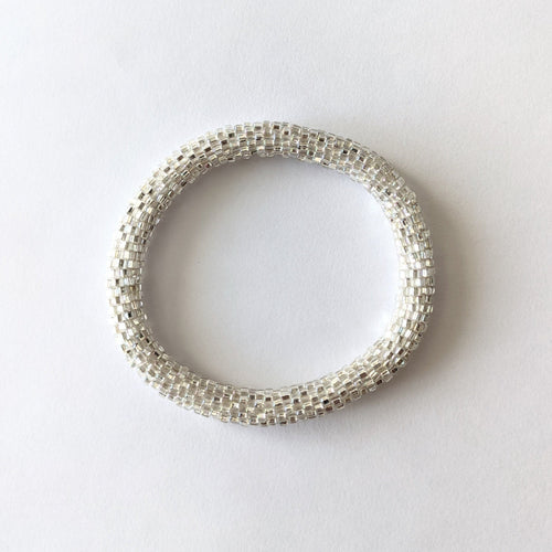 Pulsera nepalí #18 (plata)