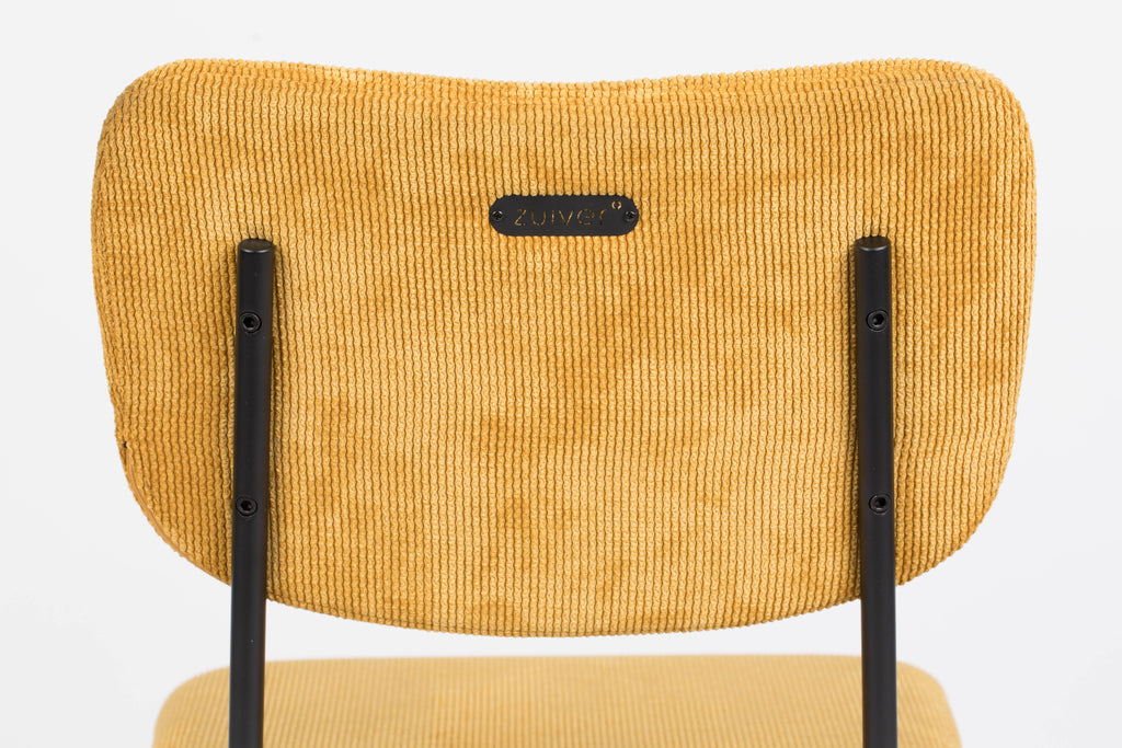 Benson 64.5 Cm - Bar & Counter Stool - Fabric - Ochre/Yellow