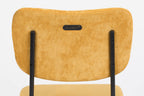 Benson 64.5 Cm - Bar & Counter Stool - Fabric - Ochre/Yellow