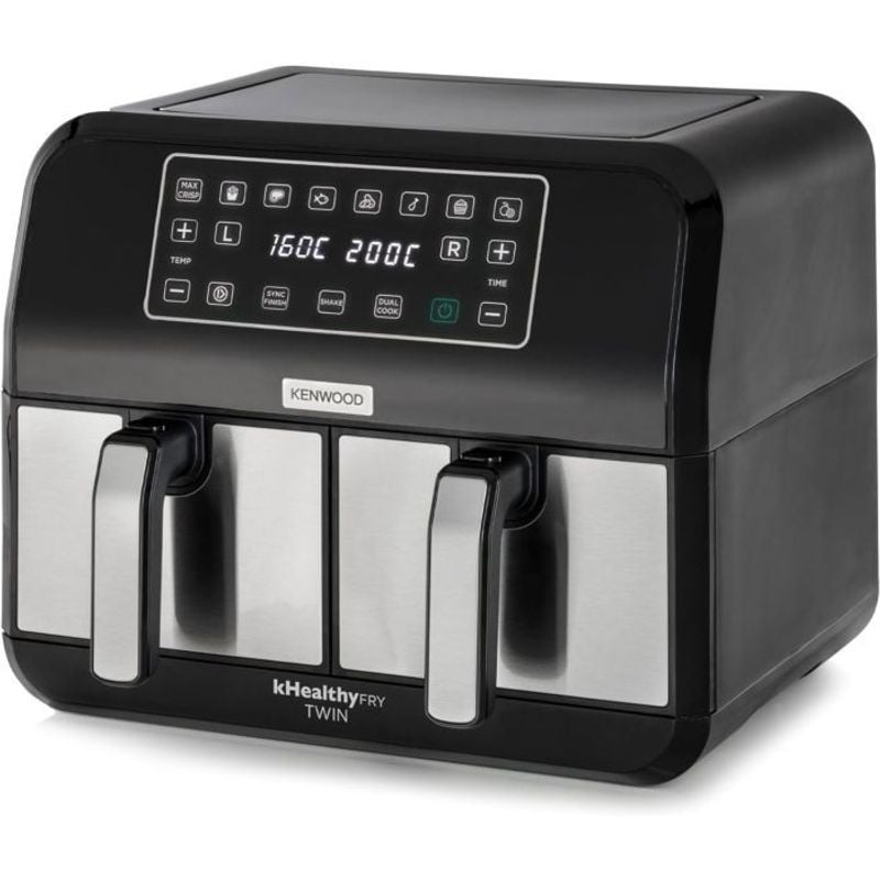 Friteuse Sans Huile Double Bac - 8L - Noir