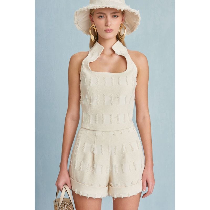 Short - Olga - Off White Multi