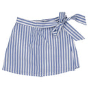 Jupe - Short Pleyel - Seersucker Rayures Bleues