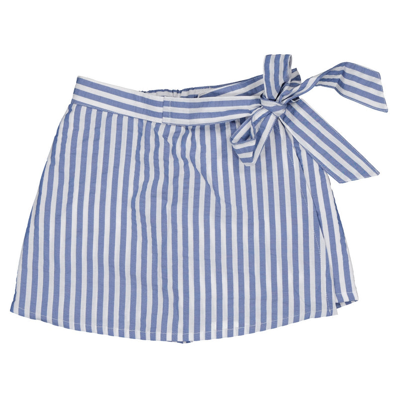 Jupe - Short Pleyel - Seersucker Rayures Bleues