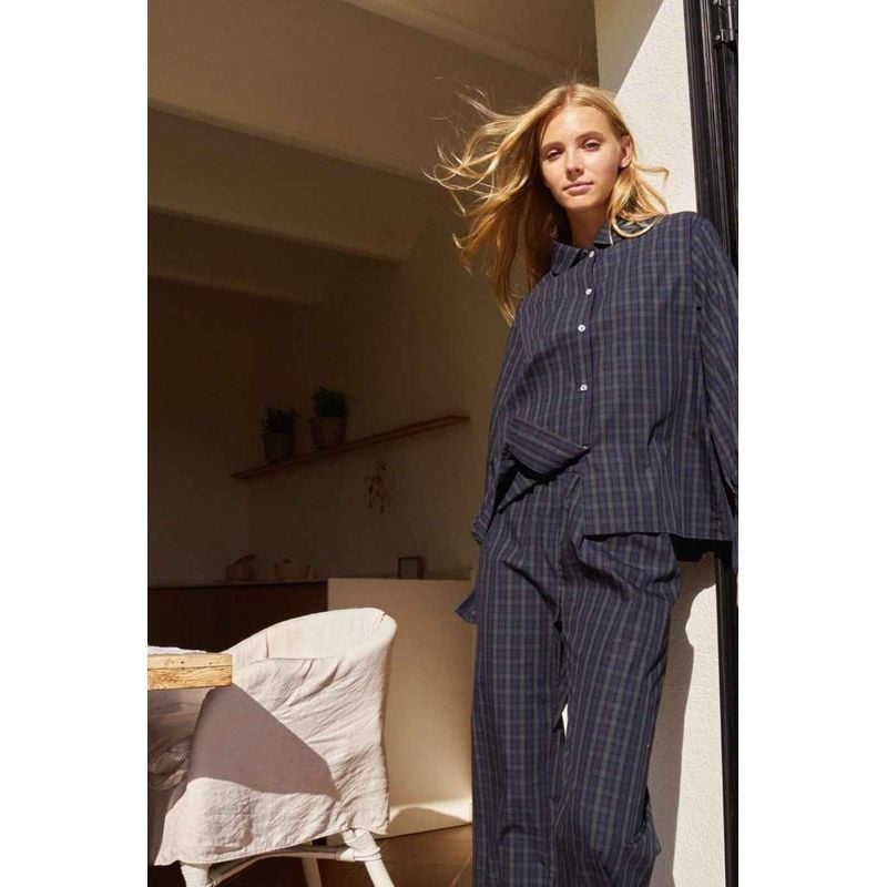 Pantalon Long Glen - Bleu Marine Et Vert