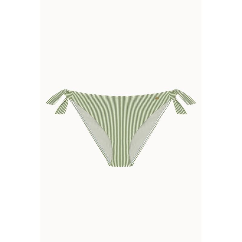 Rosemary Normal Bikini Bottom - Green And White