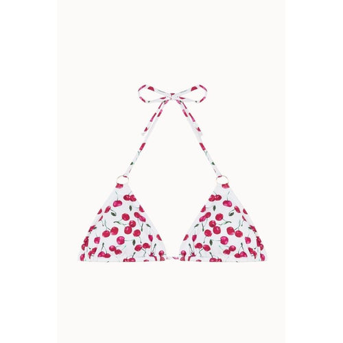 Top de bikini Picota Tr Aros - Rojo y blanco