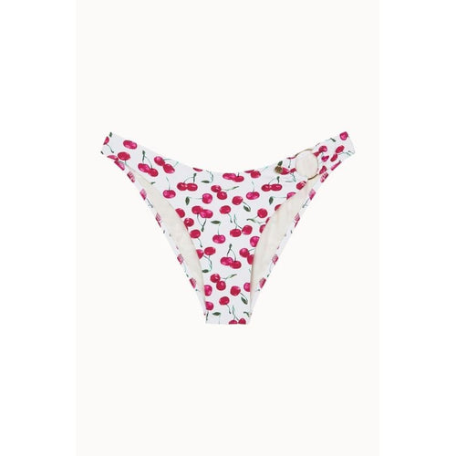 Picota Ring Bikini Bottom - Red And White