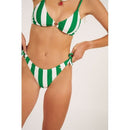Haut De Bikini Plage Aura Aro - Vert Et Blanc