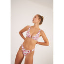 Top de bikini Picota Alt - Rojo y blanco