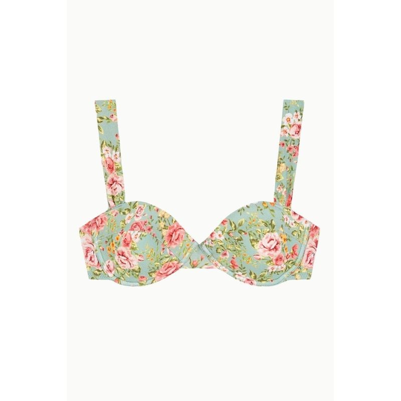 Charlotte Balconet Bikini Top - Green