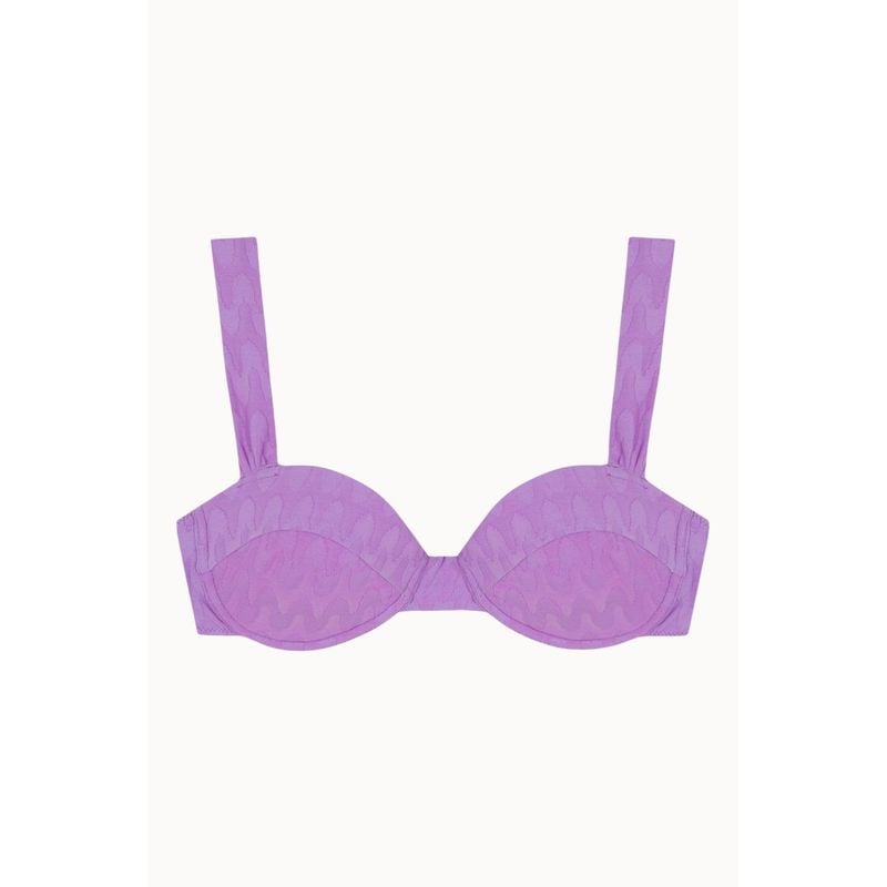 Top de bikini estilo balconet Simone - Lila