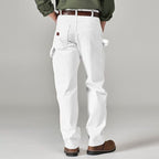 Relaxed Fit Utility Painter Trousers - White - Men
