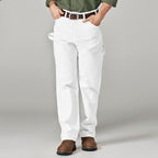 Relaxed Fit Utility Painter Trousers - White - Men