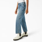 Jean Farner Denim - Bleu Rincé Avec Effet Défini - Femme